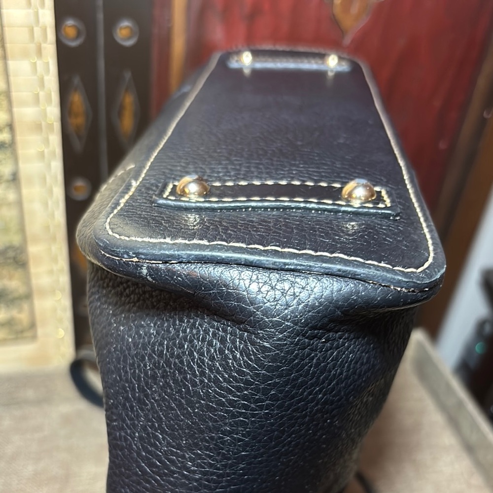 Dooney & Bourke Black Tote Structured Design Pebbled Leather 12”Lx10”Hx3.75”W - Picture 8 of 17